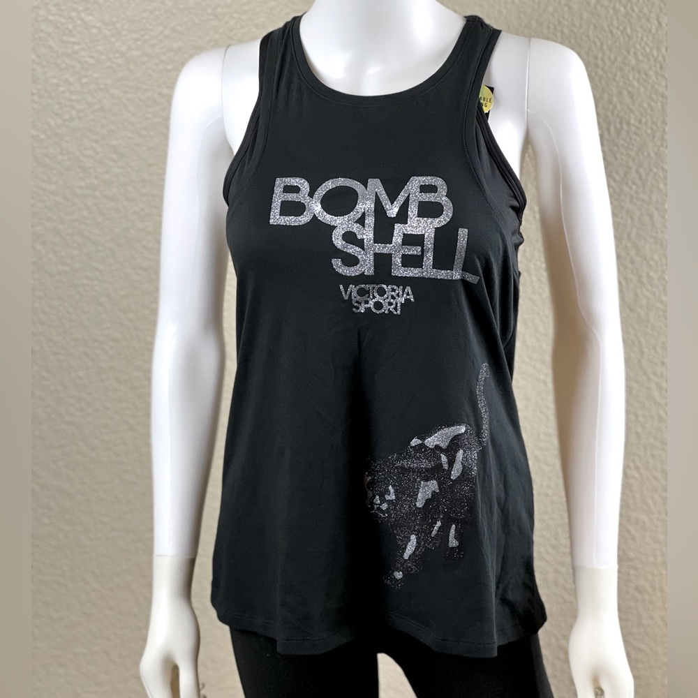 NWOT Victoria’s Secret Sport Bombshell Shimmer Racerback Tank Top $29